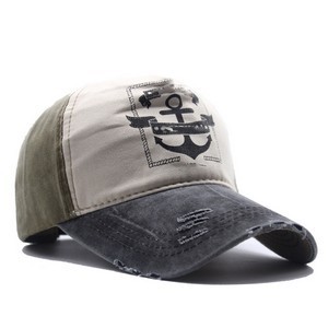 Distressed Vintage Cotton Baseball Cap