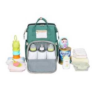 Foldable Diaper Backpack w/ Baby Bed