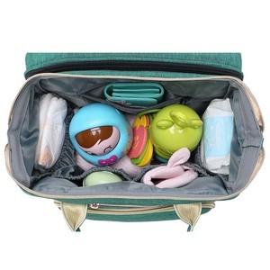 Foldable Diaper Backpack w/ Baby Bed
