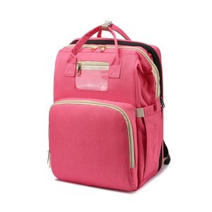 Foldable Diaper Backpack w/ Baby Bed