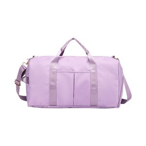 Nylon Duffle Bag with Shoe Compartment