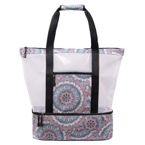 Oversized Tote Bag with Detachable Insulated Cooler