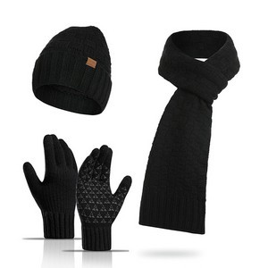 3Pcs Outdoor Sport Gloves with Hat & Scarf