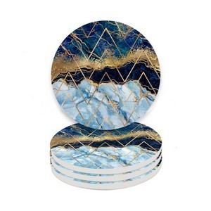 Car Ceramic Round Coaster