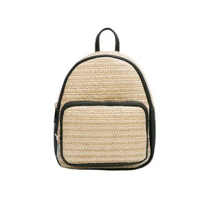 Straw Shoulder Backpack