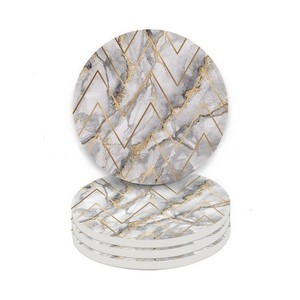 Car Ceramic Round Coaster