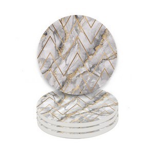 Car Ceramic Round Coaster