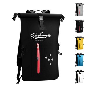 Waterproof PVC Roll-Top Backpack