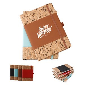 Cork Journals Notebook with Pen loop