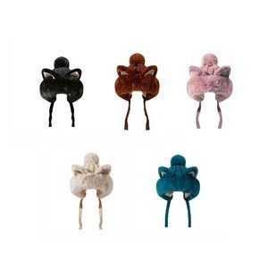 Winter Fox and Cat Ear Furry Knit Hat