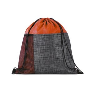 Etched Pocket Drawstring Bag