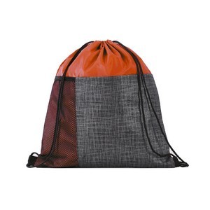 Etched Pocket Drawstring Bag
