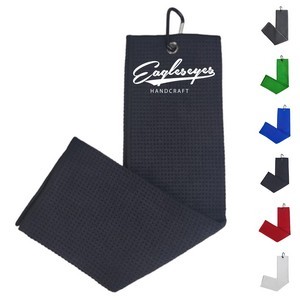 Microfiber Waffle Golf Towel