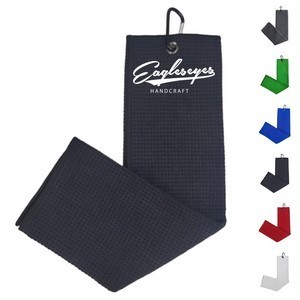 Microfiber Waffle Golf Towel