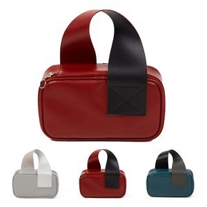 PU Leather Cosmetic Bag with Handle