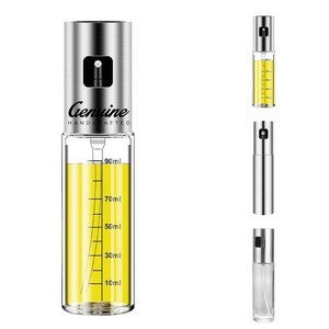 Stainless Steel Oil Sprayer Bottle with Large Press Button