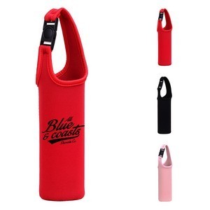Neoprene Can Holder with Shoulder Strap and Detachable Button