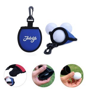 Golfball Cleaner Pouch with Clip Hook