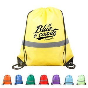 Reflective Drawstring Backpack