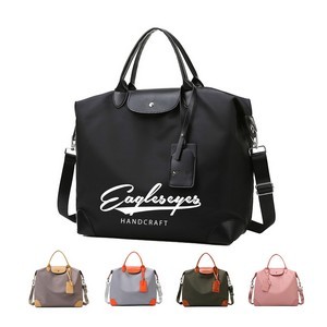 Nylon and Polyester Travel Bag with Adjustable Shoulder Strap