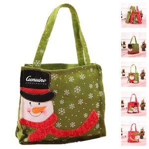 Christmas Santa Claus Snowman Candy Bag