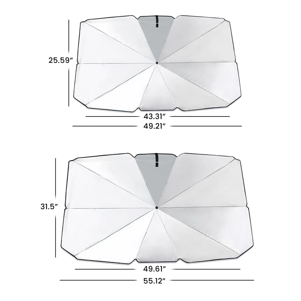 Custom Foldable Car Sunshade Umbrella