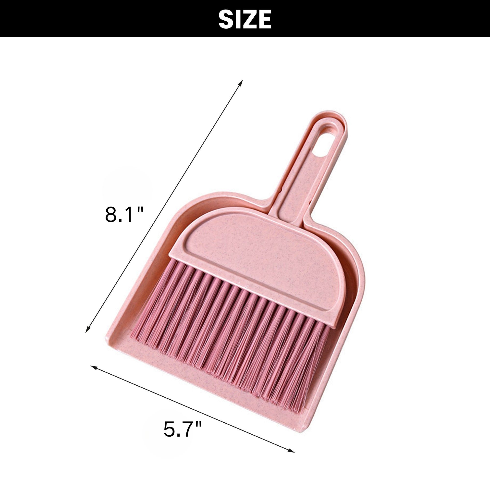 Compact Desk Broom and Dustpan Set