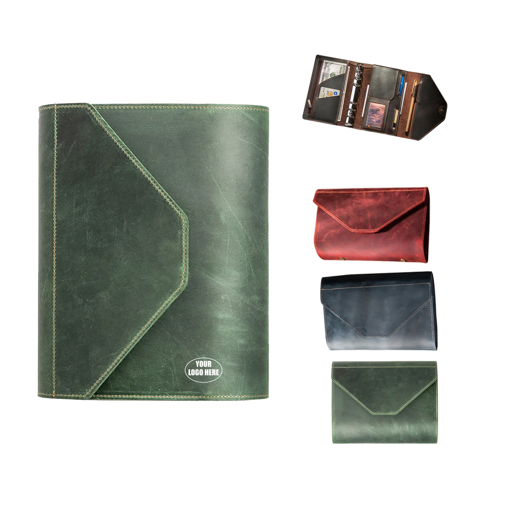 Premium Custom Horse Leather Executive Notebook