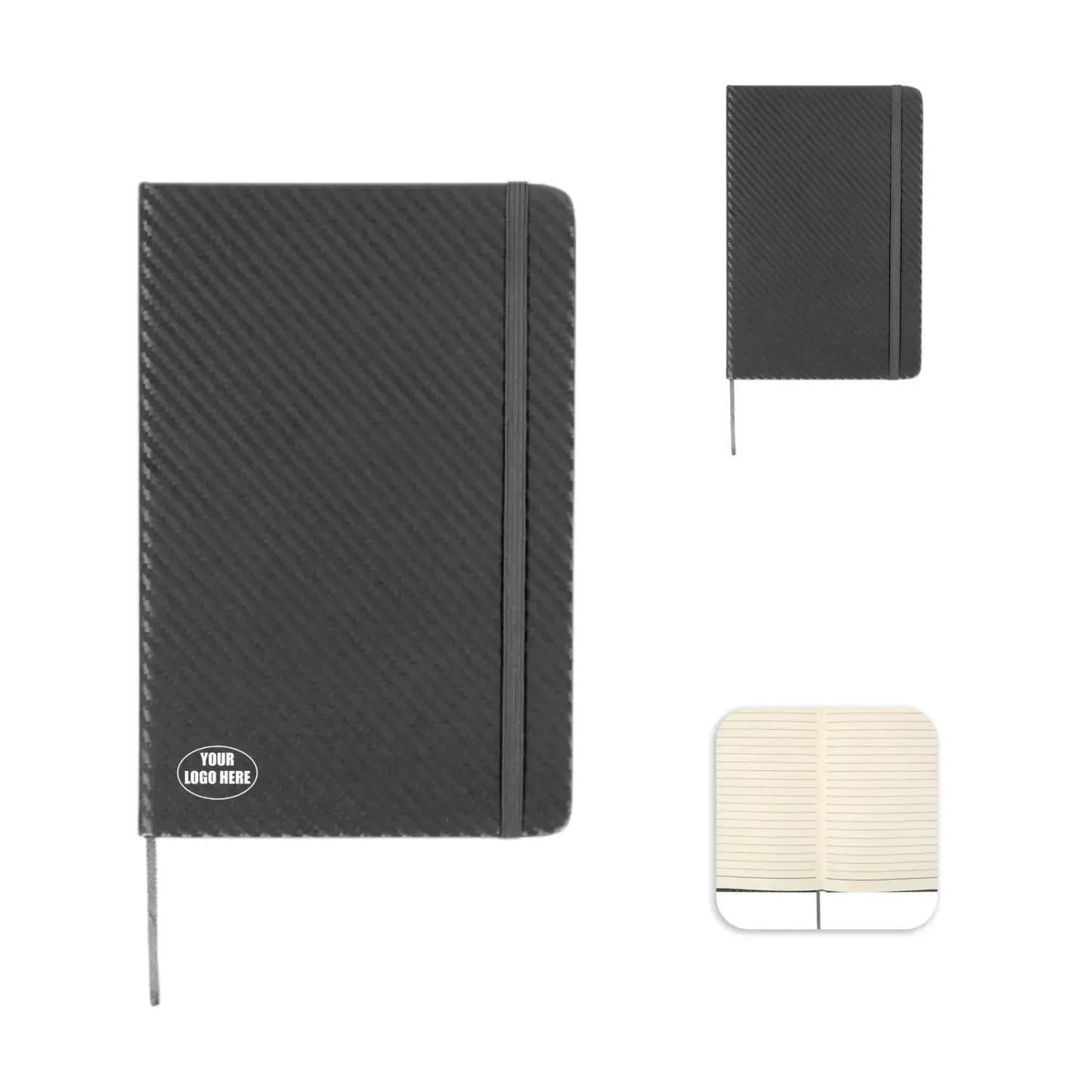 Luxury Carbon Look Notebook Set