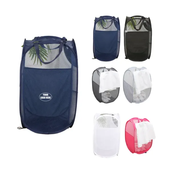 Custom Foldable Polyester Laundry Hamper
