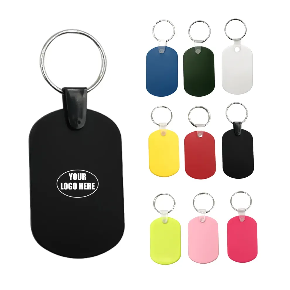 Durable Waterproof PVC Keychain Tag