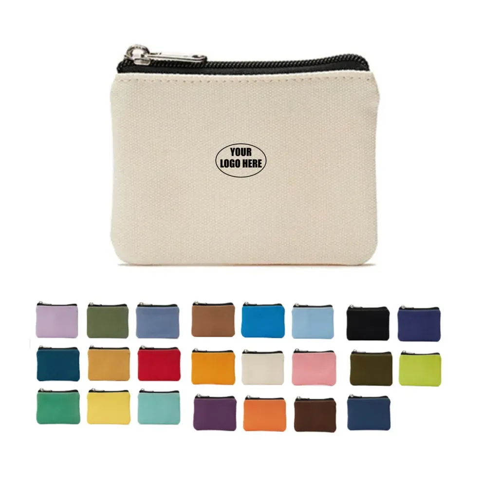 Mini Canvas Zipper Pouch for Women