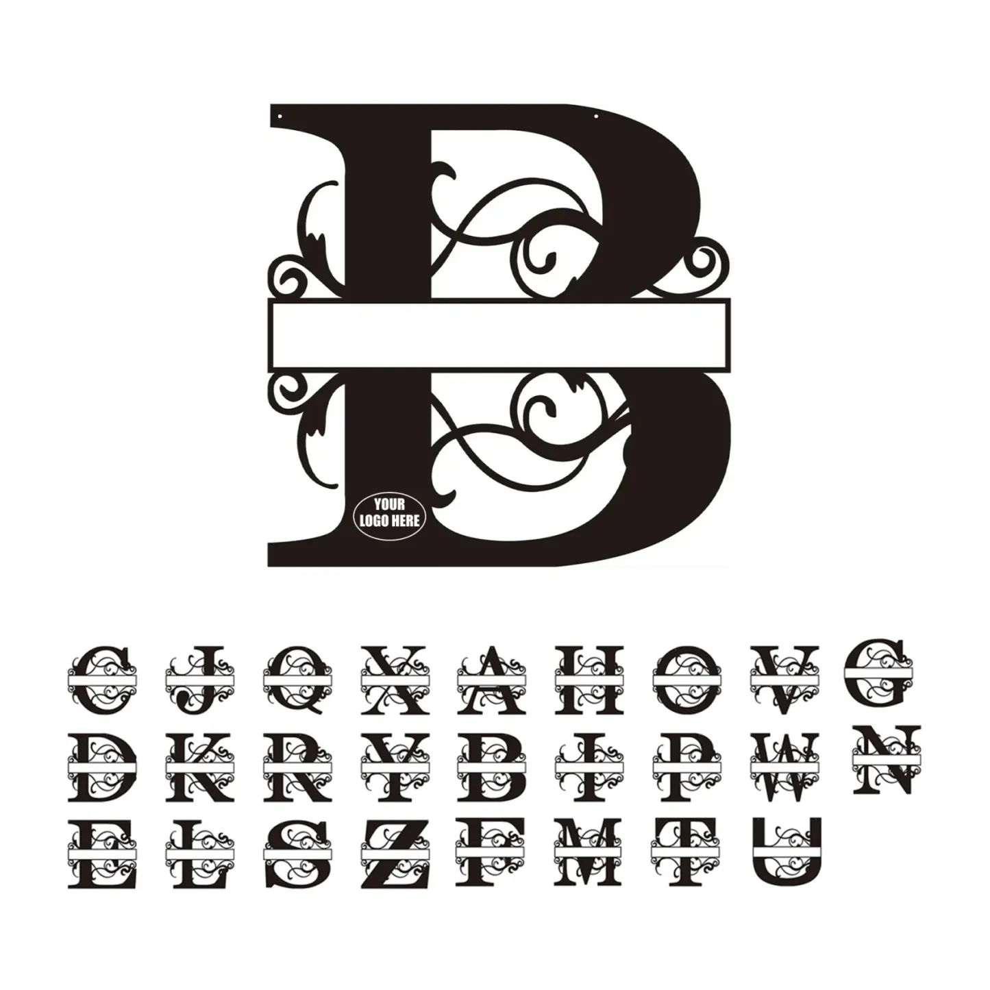 Personalized Metal Monogram Wall Art