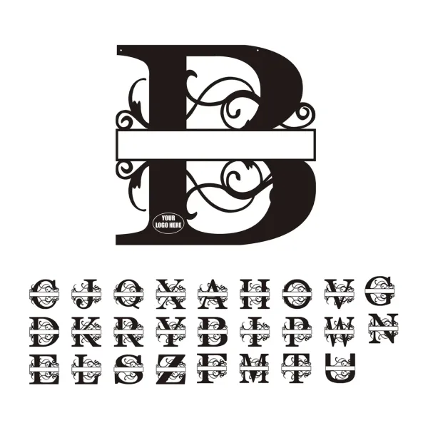 Personalized Metal Monogram Wall Art