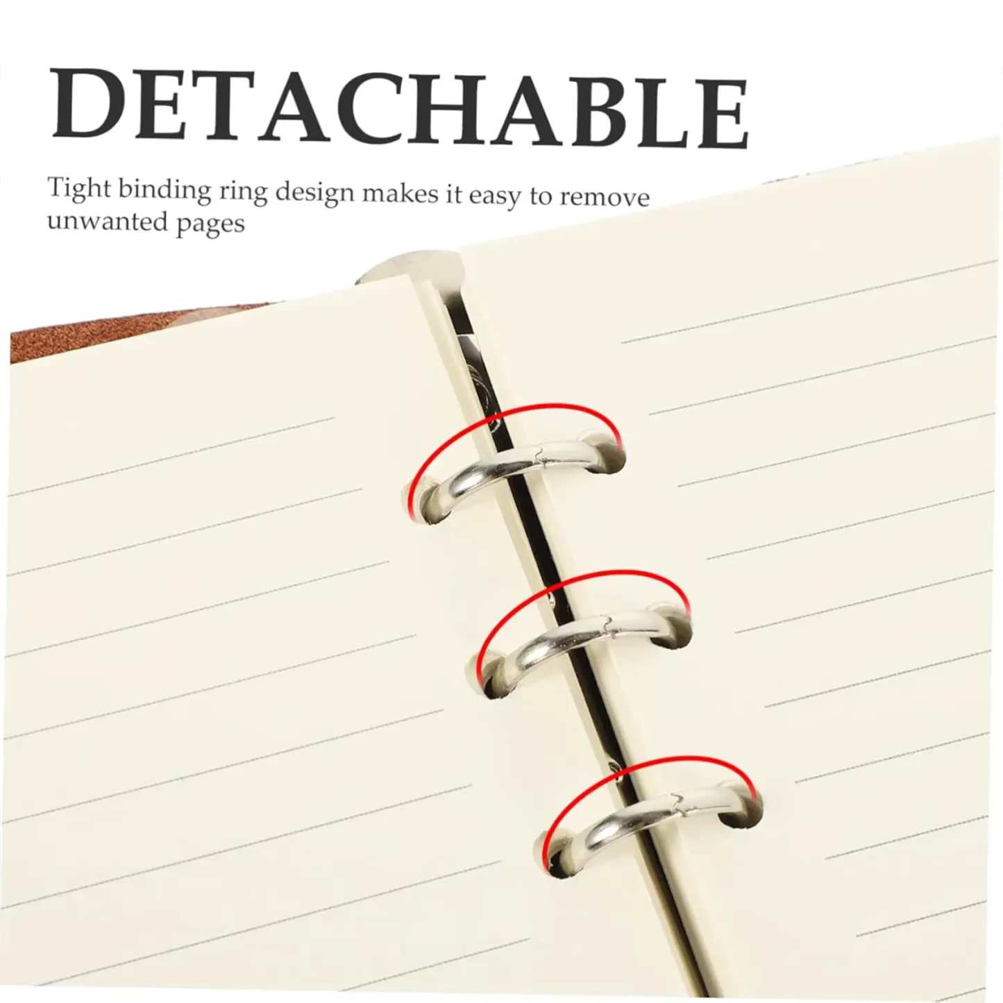 Compact Refillable Leather Notepad