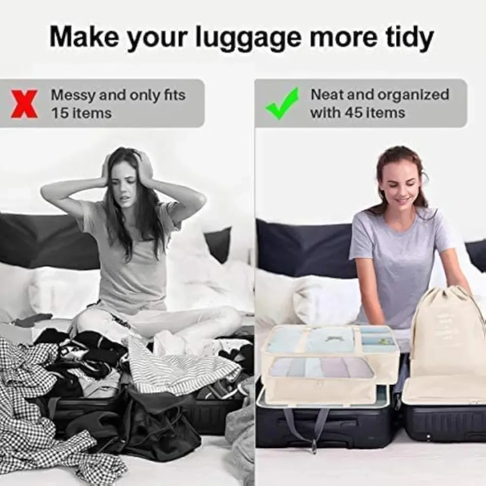 Custom Luggage Packing Cube Kit