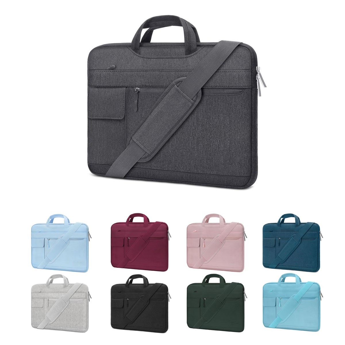 Laptop Shoulder Bag with Quick-Access Pocket