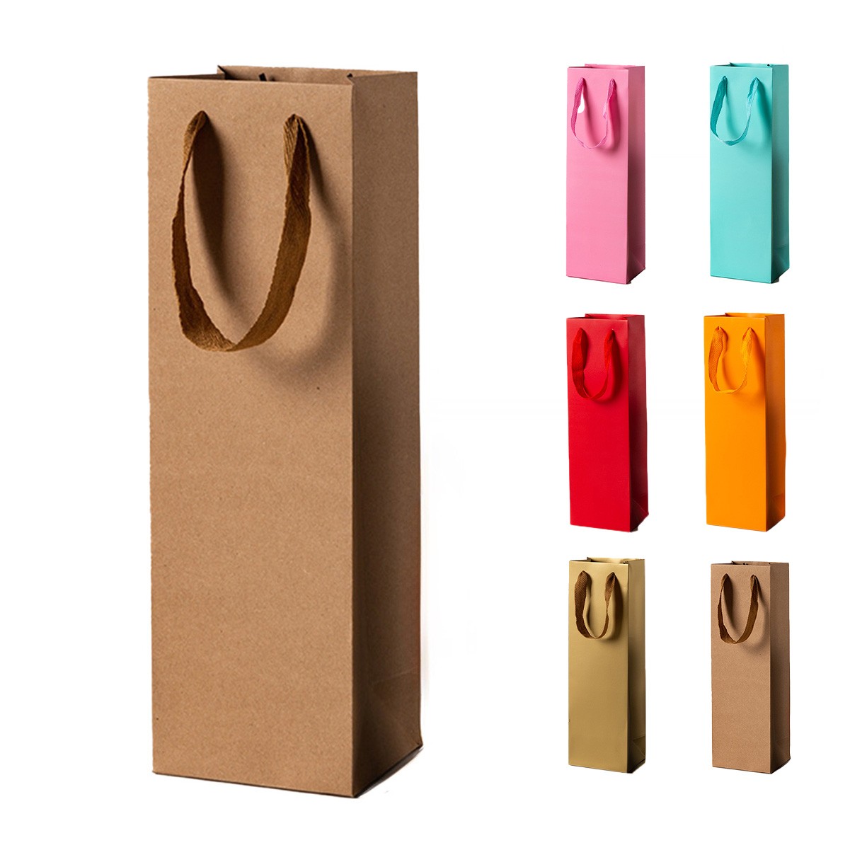 Handcrafted Paper Wine Bottle Bag