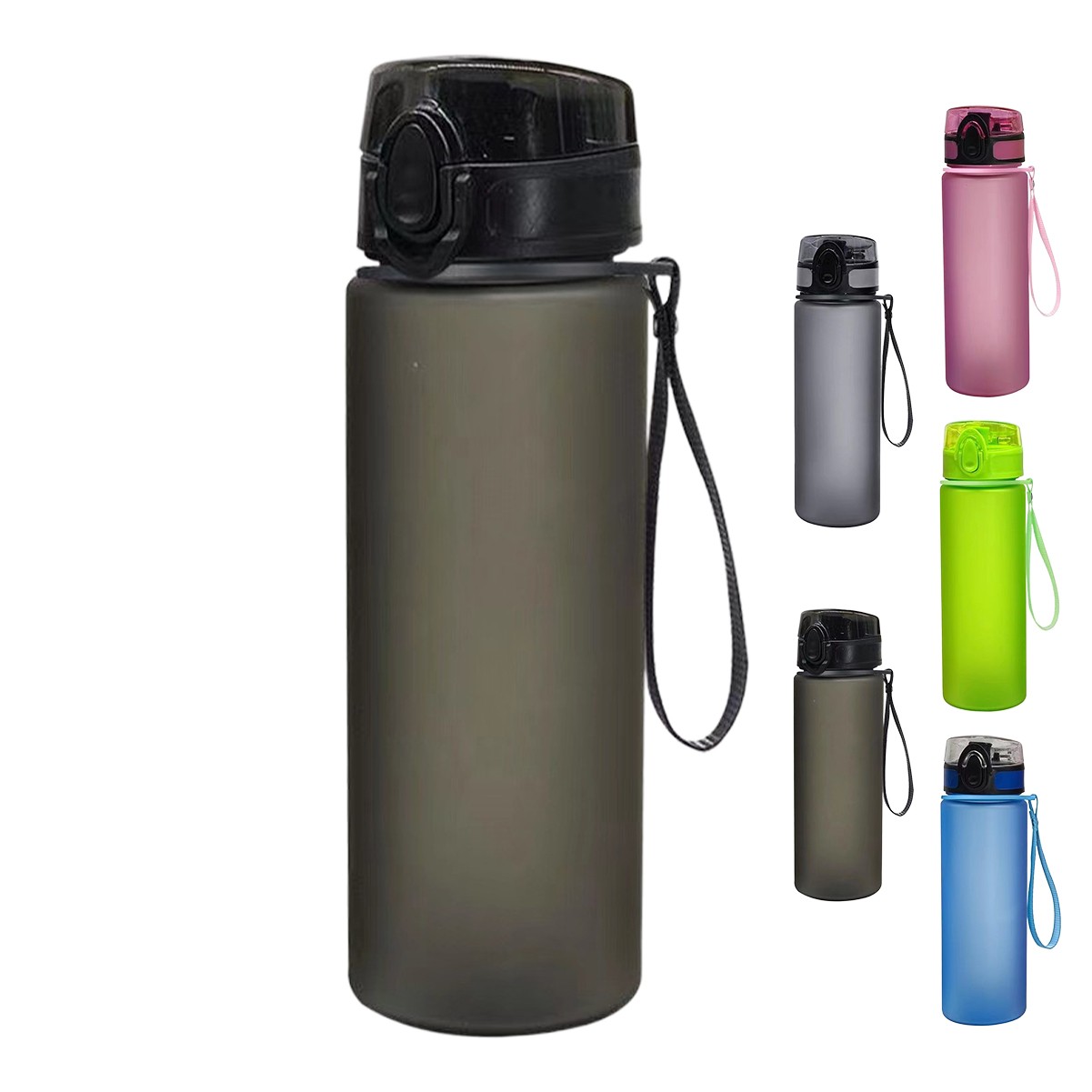 32oz Time-Stamped Portable Fitness Bottle with Straw