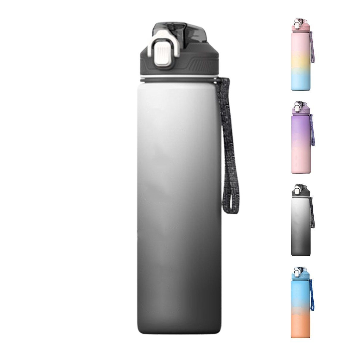 32oz Inspirational Fitness Water Bottle with Time Marker