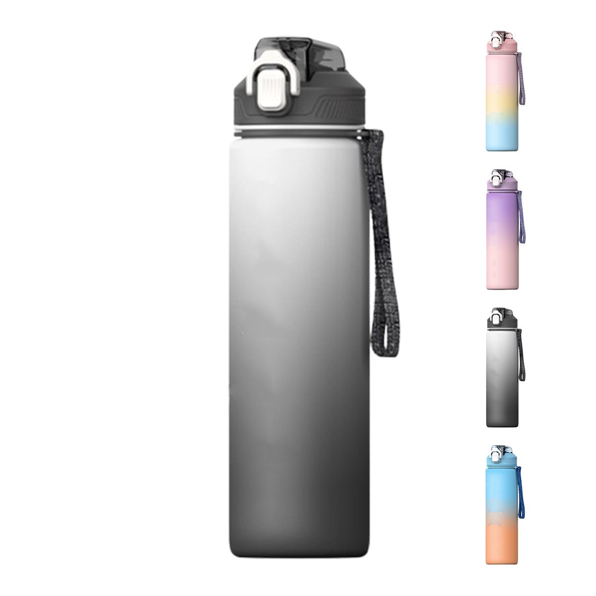 32oz Inspirational Fitness Water Bottle with Time Marker