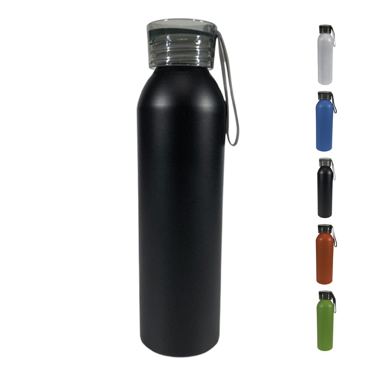 20oz Aluminum Bottle with Silicone Carry Strap