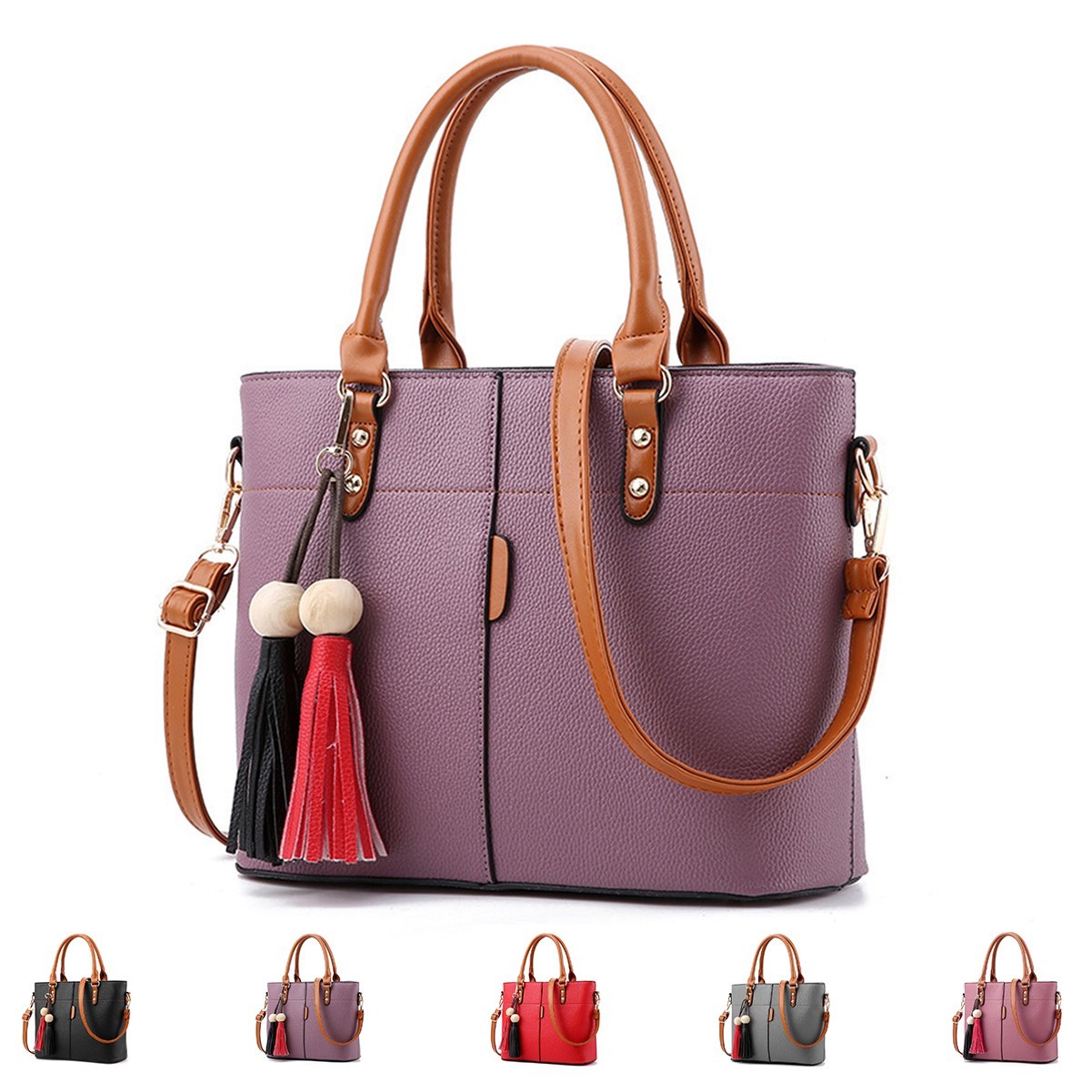 Leather Laptop Tote Bag