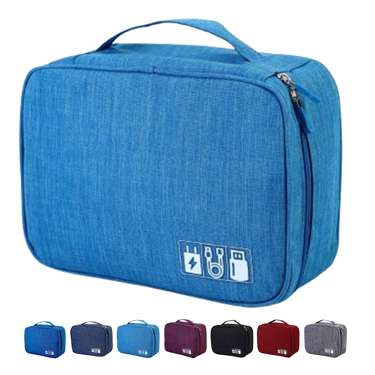 Portable Data Cable Organizer Bag