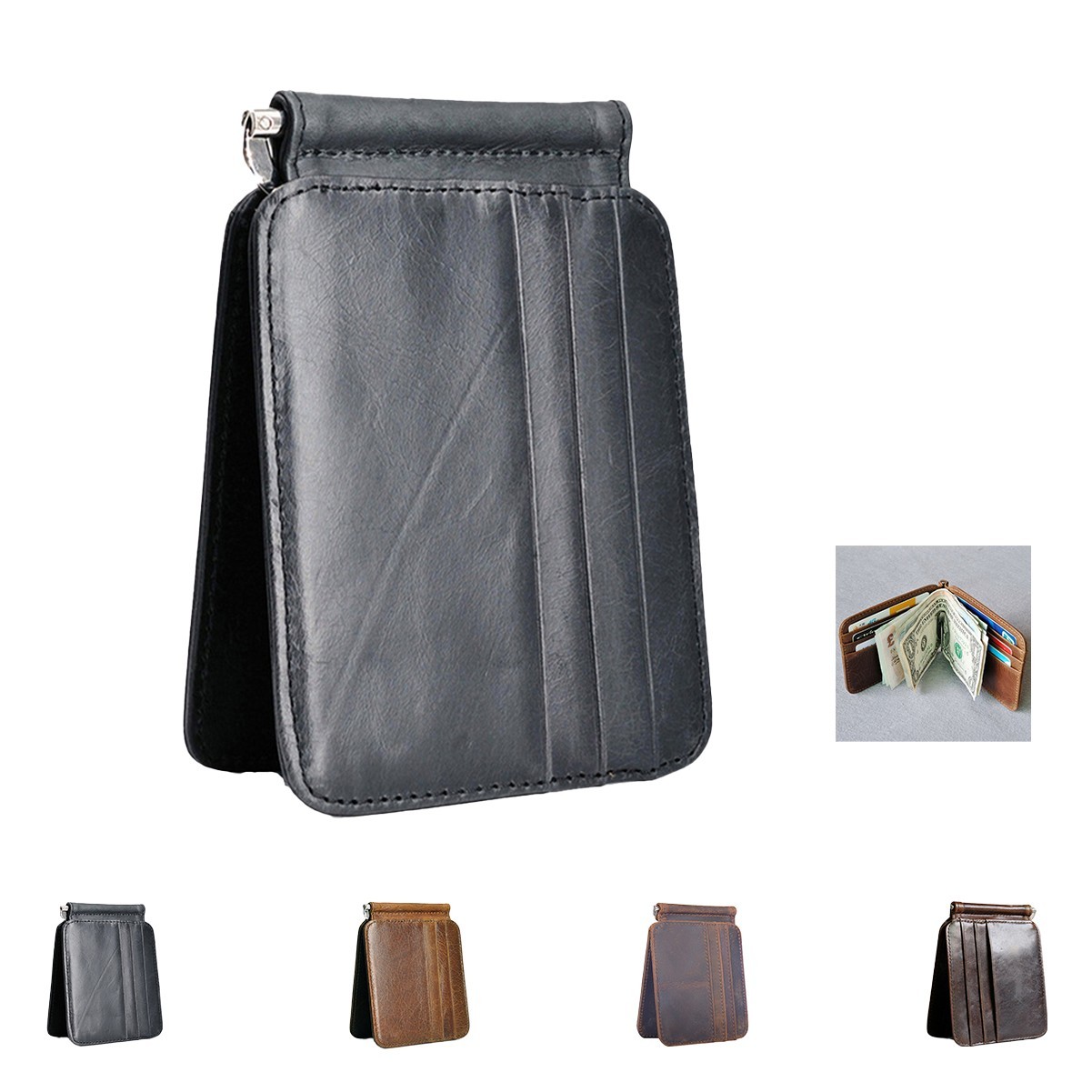 Leather Card Sleeve Wallet