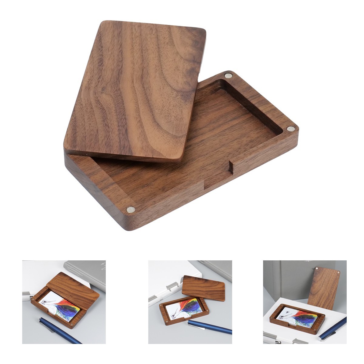 Walnut Business Card Case