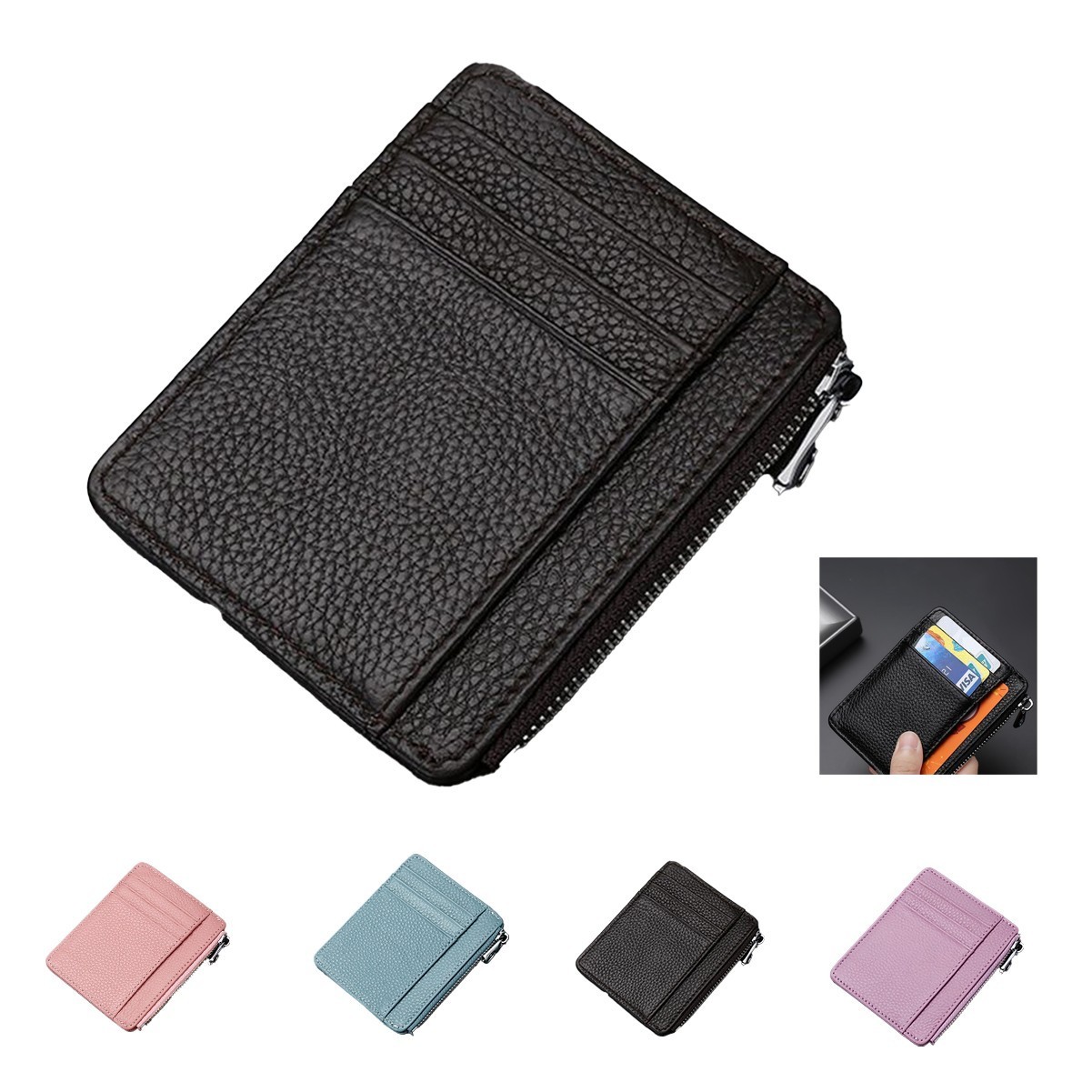 RFID Blocking Leather Travel Wallet