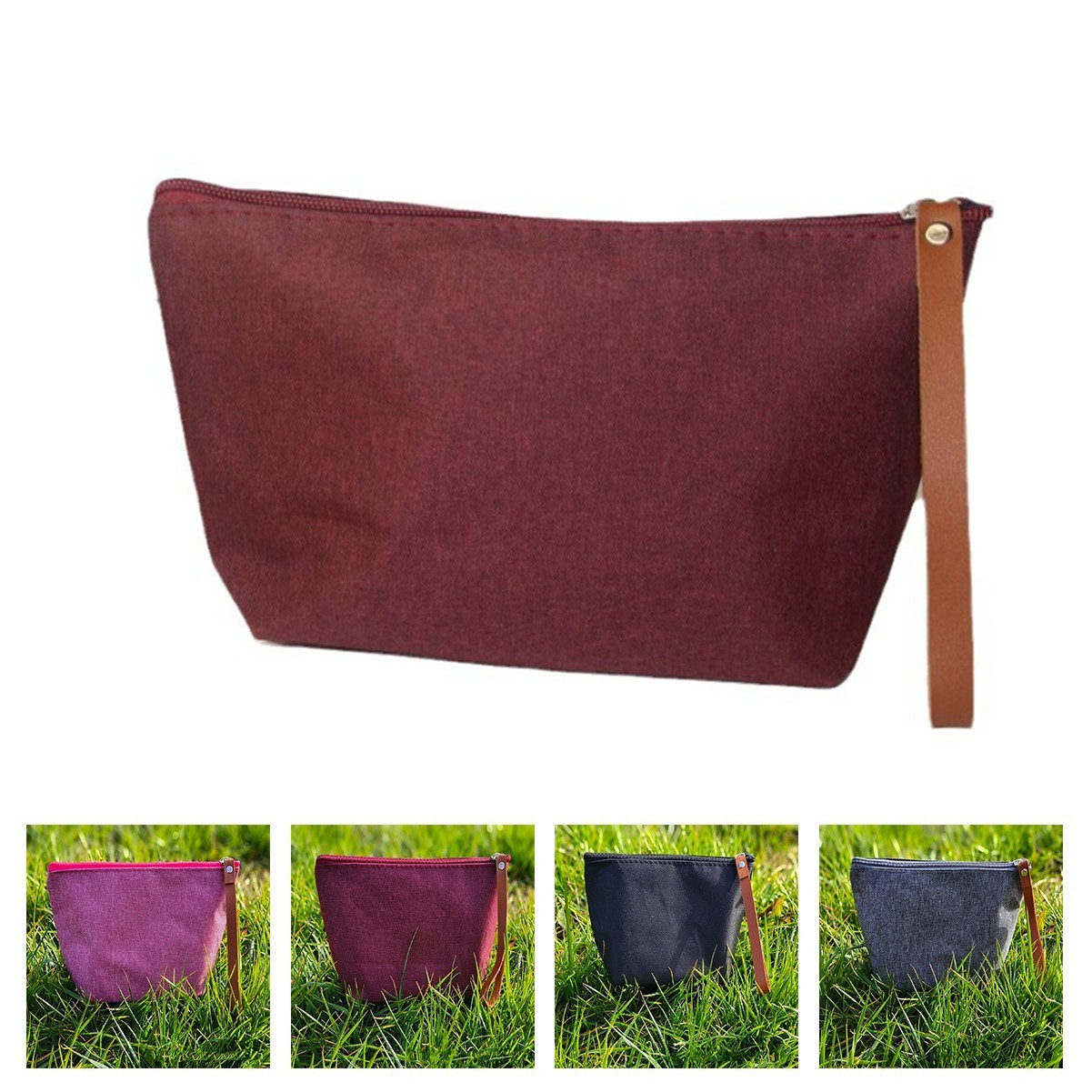 Oxford Zip-Top Cosmetic Bag