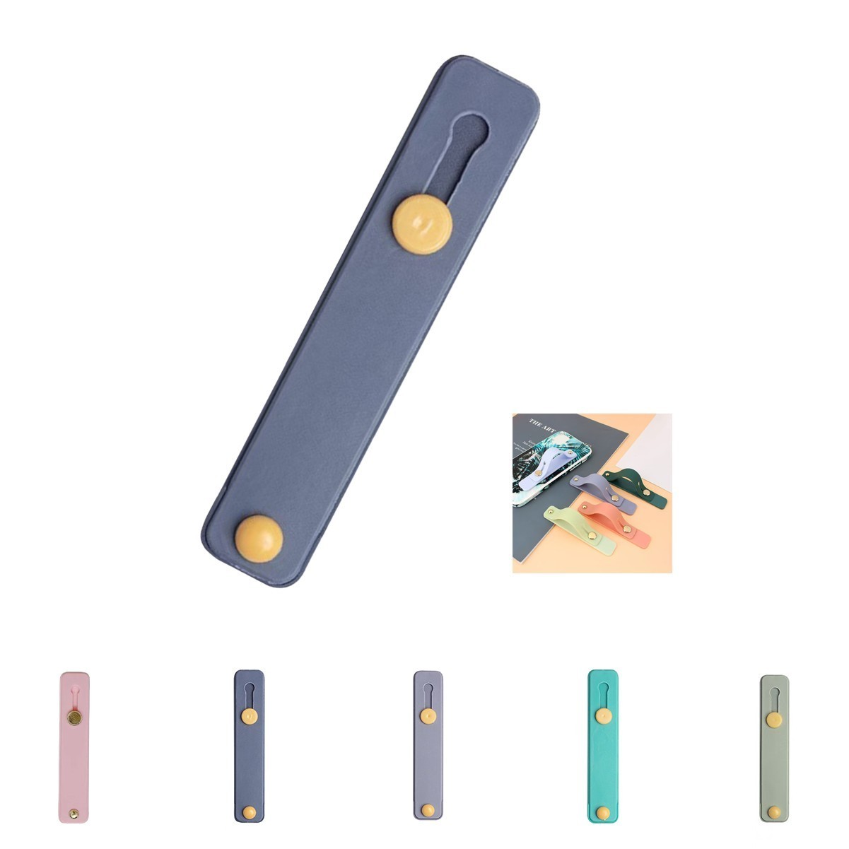 Silica Gel Finger Strap Push-Pull Mobile Phone Sticker Holder