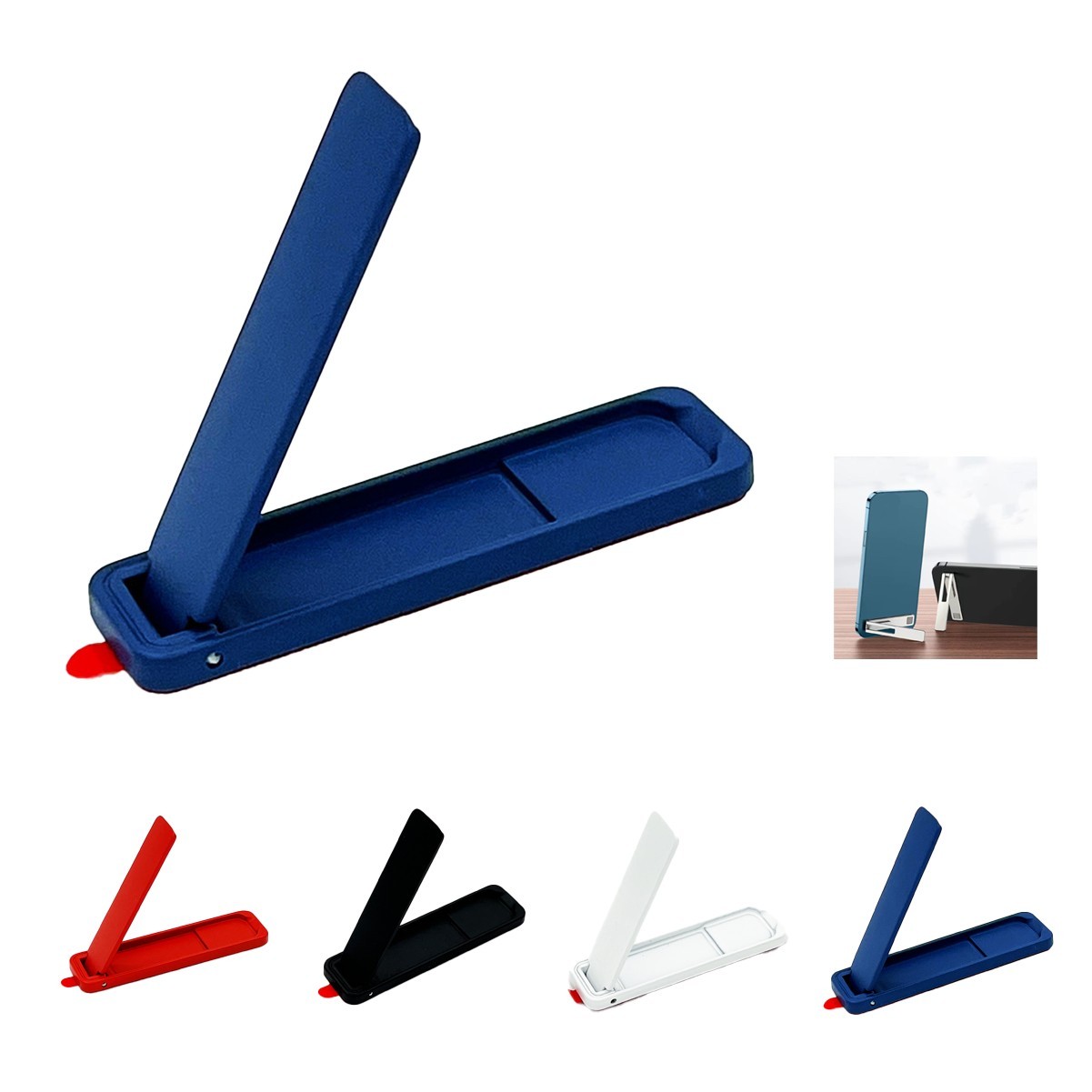 Mini Magnetic Metal Phone Holder with Silicone Pad